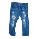 Levi's 501 Distressed Blue Jeans - 30x26, Small