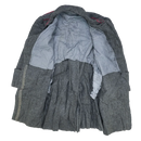 Bulgarian Dark Grey Wool Shortened Overcoat - XLarge