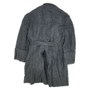 Bulgarian Dark Grey Wool Shortened Overcoat - XLarge