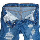 Levi's 501 Distressed Blue Jeans - 30x26, Small