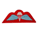 British Army Parachutist Wings Red Backed Patch