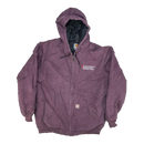 Carhartt Women's Purple Hooded Work Jacket - 20, 2XLarge