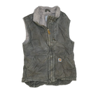 Carhartt Women's Grey Sherpa Lined Vest - XSmall