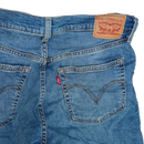Levi's 501 Women's Ribcage Straight Cut Blue Jeans - 32x27, Medium