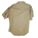 USMC JROTC Khaki Short Sleeve Service Shirt - 17, Large