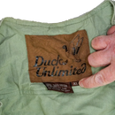 Vintage Ducks Unlimted Olive Utility Vest - XLarge