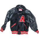 US Made Awards Black Wool Varsity Jacket - Large - Army & Outdoors - Bomber Jacket