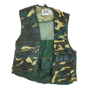 Vintage Duck Bay Woodland Camo Hunting Vest - Medium