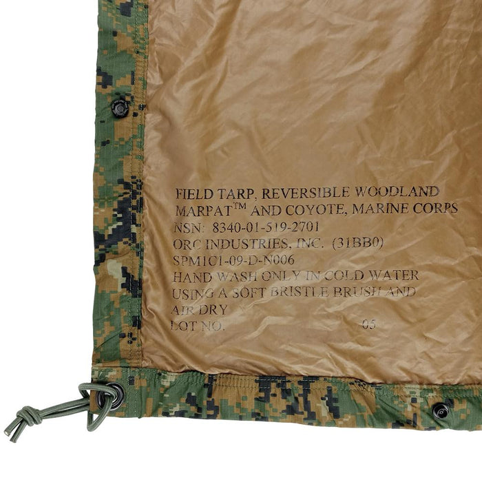 USMC Reversible MARPAT Tarp - Grade 3 - US Army Surplus - Groundsheets & Tarps