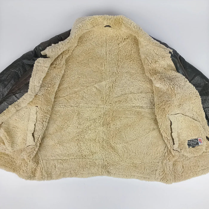 Type B-3 Leather Shearling Bomber Jacket 2XL - Unbranded - Flight Jackets