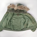 US N-2B Flight Jacket w Attached Hood and Fur Ruff 1962 - Sz M - US Air Force Surplus - Flight Jackets