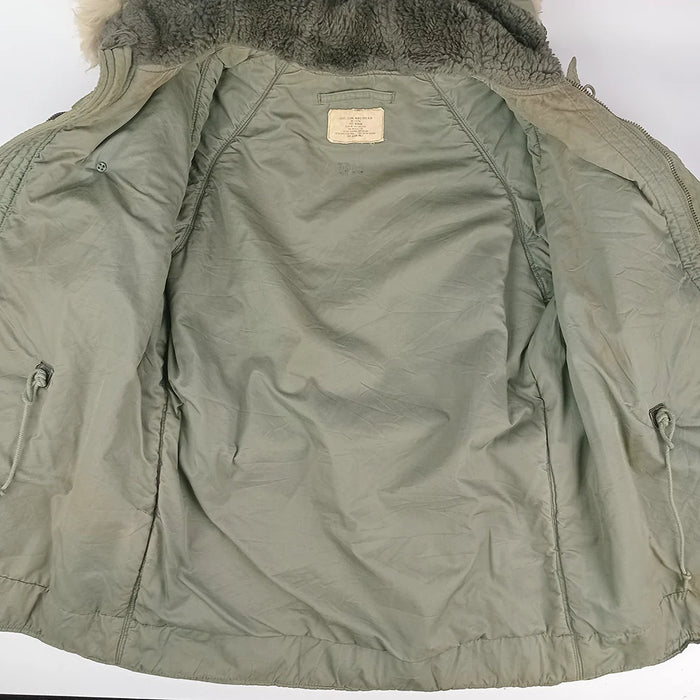 US N-3B Jacket with Fur Ruff 1969 - M - US Air Force Surplus - Flight Jackets
