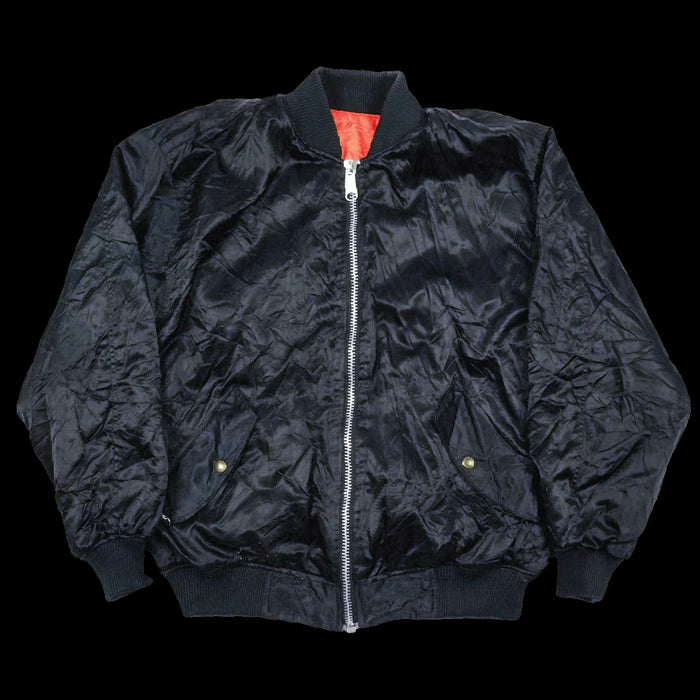 70s〜80s ALPHA MA-1 flight jacket black Alpha Industries 1980s MA-1 Black Flight Jacket
