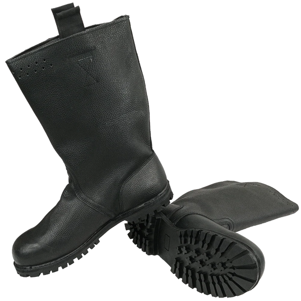 German Navy Leather Lined Jackboots - Resoled - German Army Surplus - Combat Boots