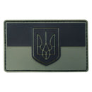Ukraine Coat of Arms & Flag Subdued PVC Patch - Kombat - Flags, Badges & Insignia