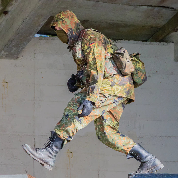 German Flecktarn Parka, No Liner - Value Grade - German Army Surplus - Parkas