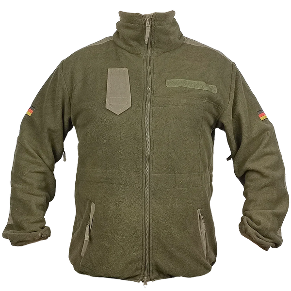 German Army Olive Fleece Jacket - German Army Surplus - Fleeces & Jerseys