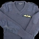 British RAF V-Neck Wool Jersey - British Army Surplus - Fleeces & Jerseys