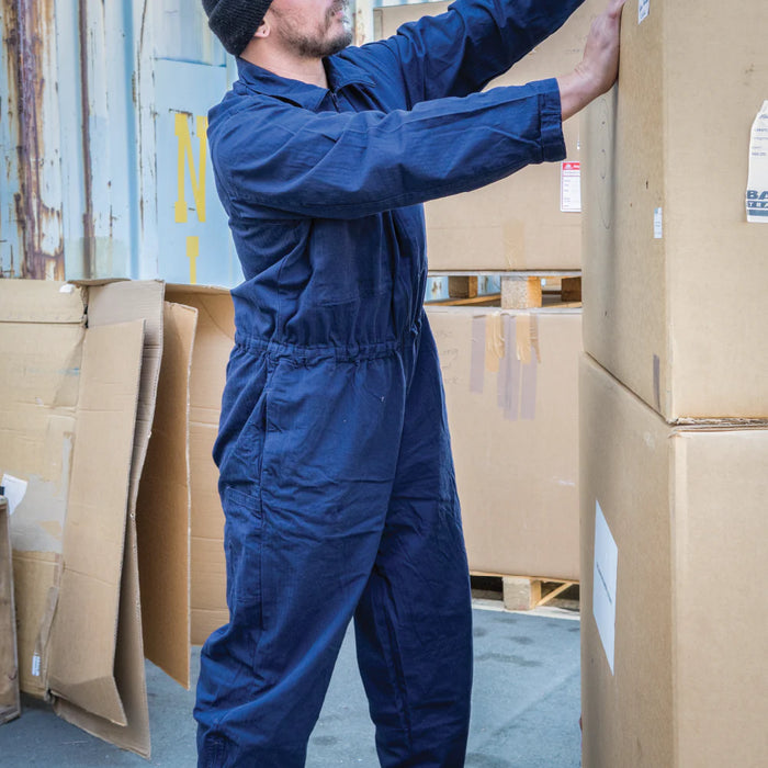 German Navy Blue Work Overalls - Zip - German Army Surplus - Overalls