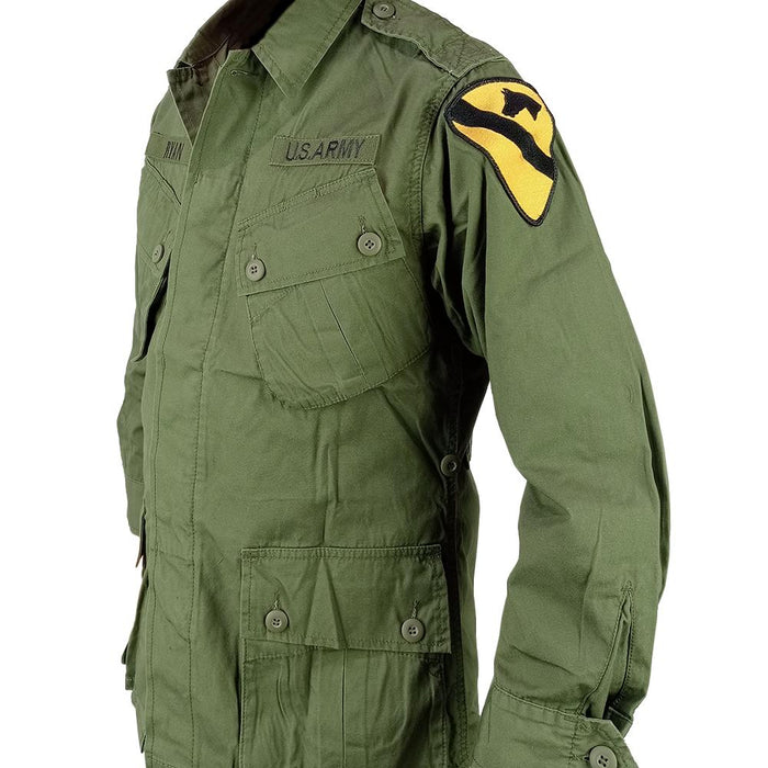 Green army fatigue jacket shop