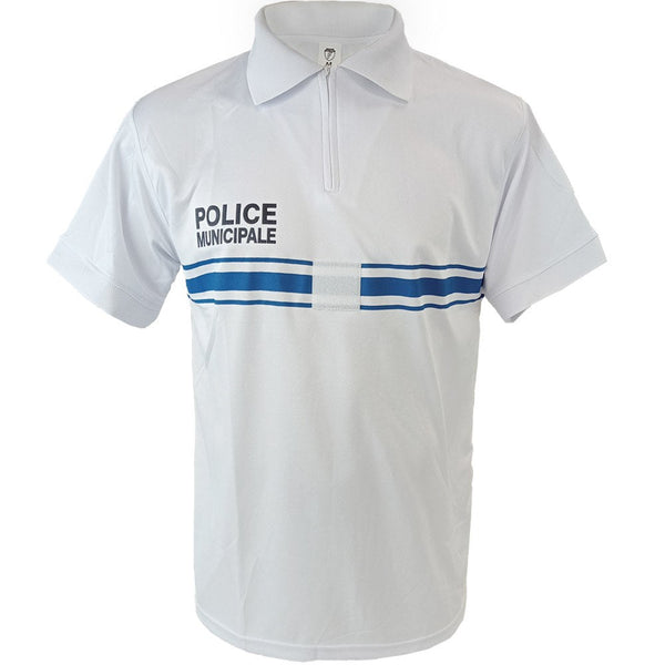 French Police Polo Shirt - White - French Police Surplus - Polos