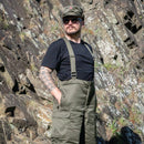 Austrian Lined Trousers with Braces - Austrian Army Surplus - Winter Trousers