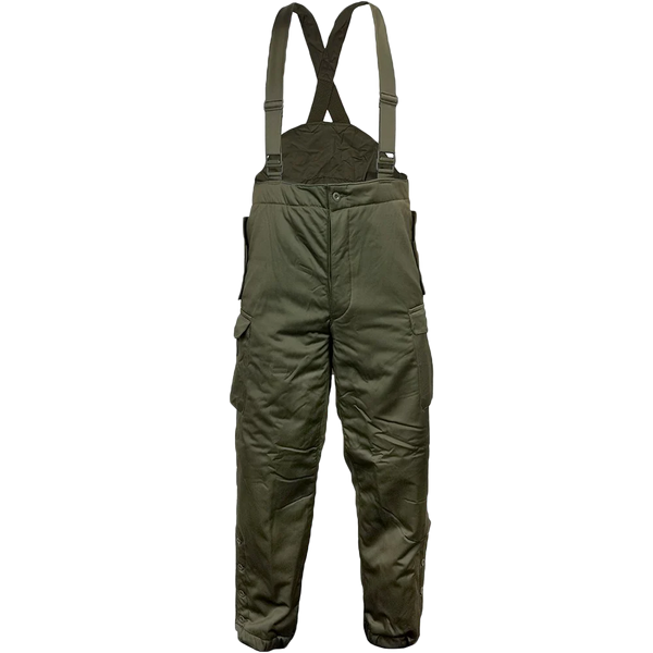 Austrian Lined Trousers with Braces - Austrian Army Surplus - Winter Trousers