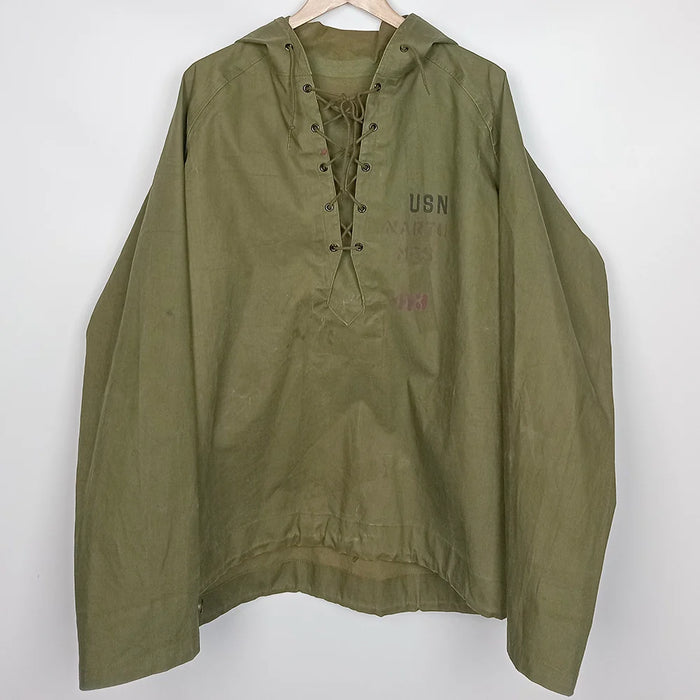 1940's US Navy Foul Weather Parka, Lace Up Front - US Navy Surplus - Rain Jackets