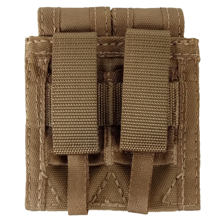 BLACKHAWK! Double 40mm Grenade Pouch In Coyote Tan - Tactical Molle Compatible Storage