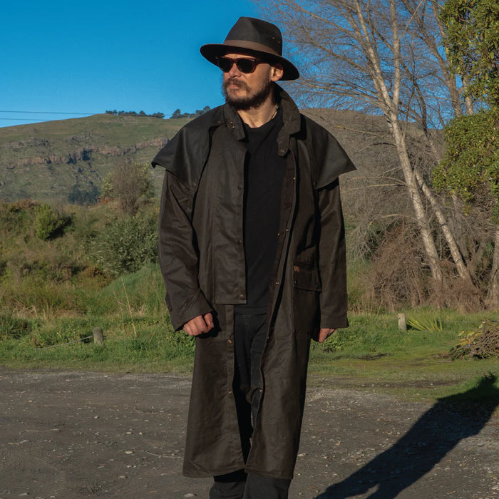 oil skin rain gear Low Riding Oilskin Coat