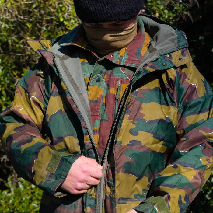 Belgian Jigsaw Camo Wet Weather Jacket - G2 - Belgian Army Surplus - Rain Jackets