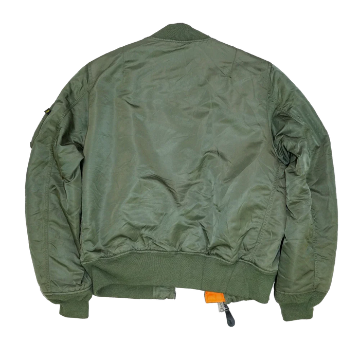 Alpha Industries MA-1 Olive Flight Jacket - Large