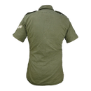 British Olive Cotton Short Sleeve Shirt - British Army Surplus - Service Shirts