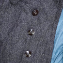 Bulgarian Dark Grey Wool Overcoat - Small, Item 2