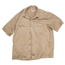 Dickies Khaki Short Sleeve Work Shirt - XLarge - Army & Outdoors - Basic Shirts