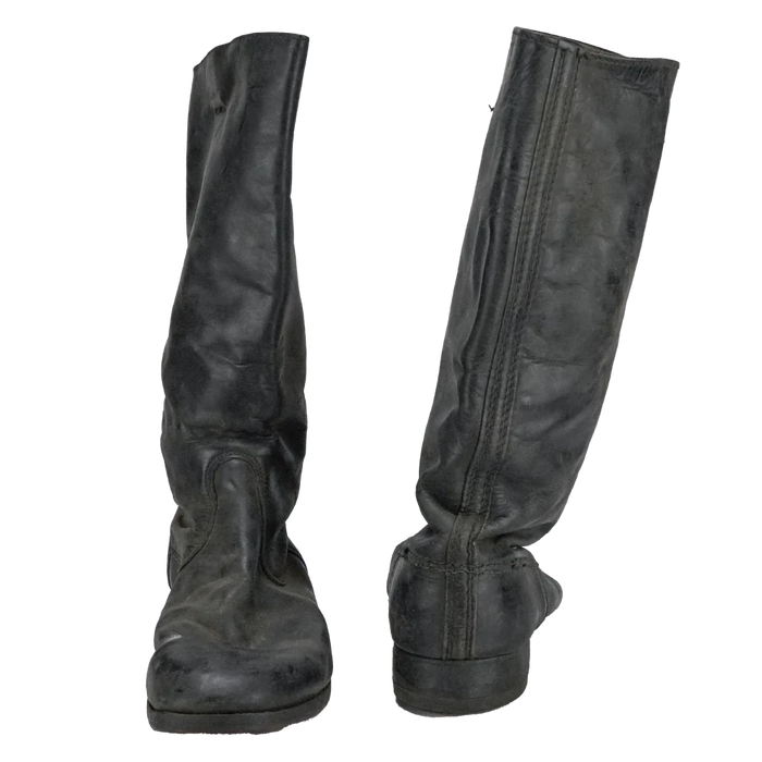 East German Officer Leather Jackboots - 8 UK