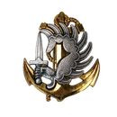 French 1980s Marine Paratrooper Beret Badge