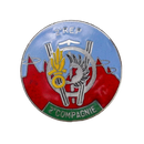French Foreign Legion 2nd Foreign Parachute Regiment, 2nd Company Badge - French Army Surplus - Flags, Badges & Insignia