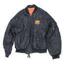 HBO Sports 90s Black MA-1 Flight Jacket - XLarge - Army & Outdoors - Flight Jackets