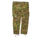 Multi Camo ACU Cut Yellow Dyed Trousers - Large - Film Production Used - Combat Trousers