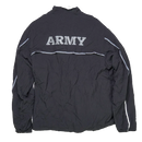 New Balance U.S. Army Black Zip-Up Jacket — Made in USA, Size Large - US Army Surplus - Softshell Jacket