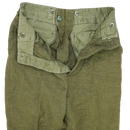 Norwegian Army Olive Wool Trousers - Small - Norwegian Army Surplus - Dress Trousers