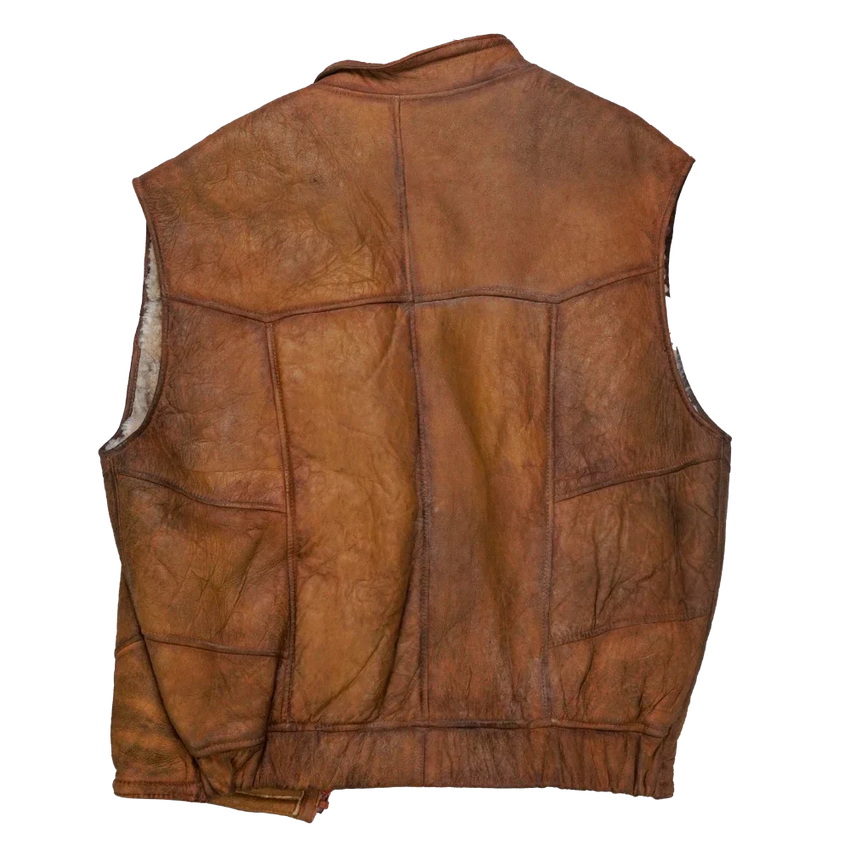 トップス INAISCE Early Destroyed Sheepskin Vest NZ Made Sheepskin Vest - Small
