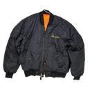 Rothco Black MA-1 Flight Jacket - 2XLarge
