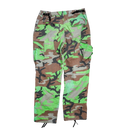 Rothco Lime Green Woodland Camo BDU Trousers - Large