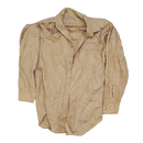 US Army 1950s Khaki Long Sleeve Service Shirt - 14x31, Small