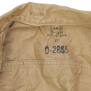 US Army 1950s Khaki Short Sleeve Shirt - Large