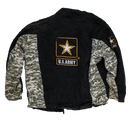US Army Black Denim and UCP Camo Jacket - XLarge