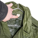 US Army Olive Nylon Raincoat - 36S, Small