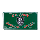 US Army Special Forces Green License Plate - Army & Outdoors - Collectables & Rarities